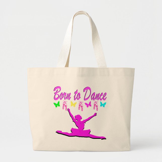 Bolsa Tote Grande NASCER DE PINCO bonito PARA DANCE BALLERINA DESIGN (Frente)