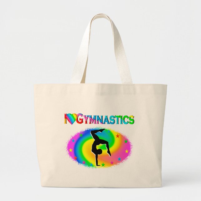 BOLSA TOTE GRANDE NASCER DE SER UMA CAMPEONA GYMNAST (Frente)
