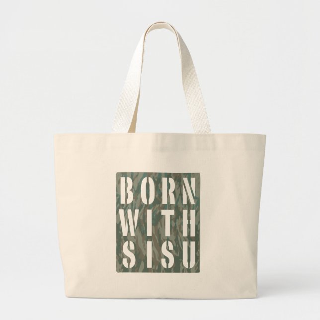 Bolsa Tote Grande Nascido com Sisu Camo 3 (Frente)