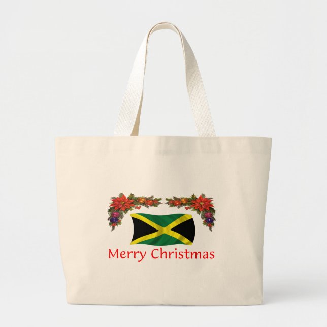 Bolsa Tote Grande Natal de Jamaica (Frente)