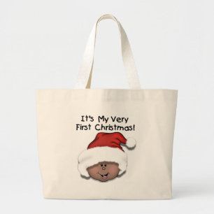 Bolsa Tote Grande Natal do afro-americano Baby 1rua