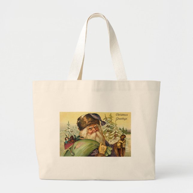 Bolsa Tote Grande Natal do pai (Frente)