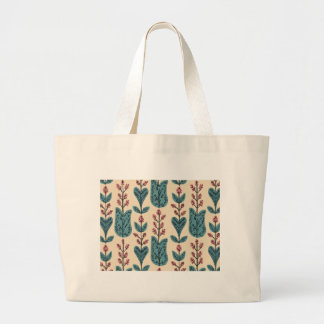 Bolsa Tote Grande Nature Patterno Eco Tote Bag