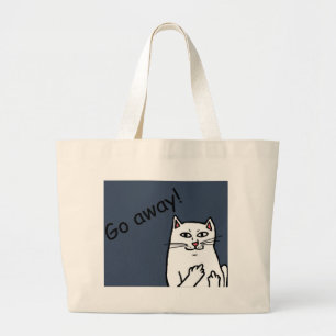 Bolsa Tote Grande Naughty Cat