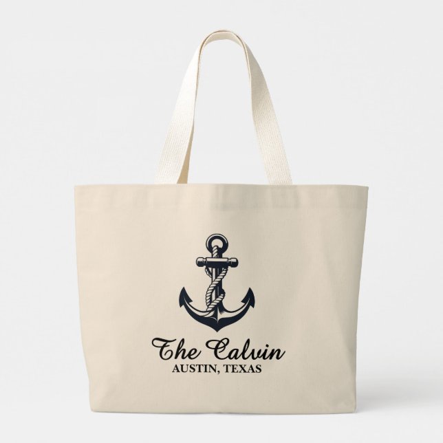 Bolsa Tote Grande Navegação  (Verso)
