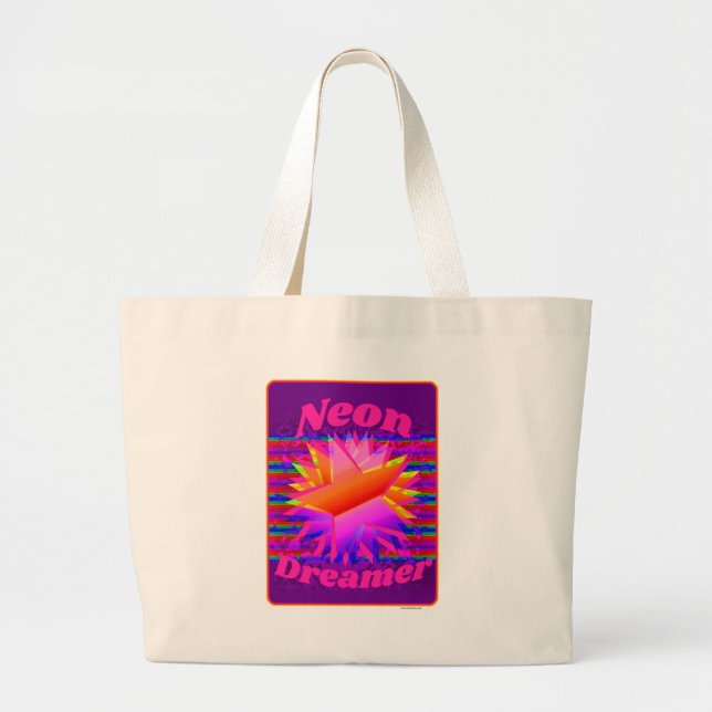 Bolsa Tote Grande Neon Dreamer Epic Retro WilDesign (Frente)