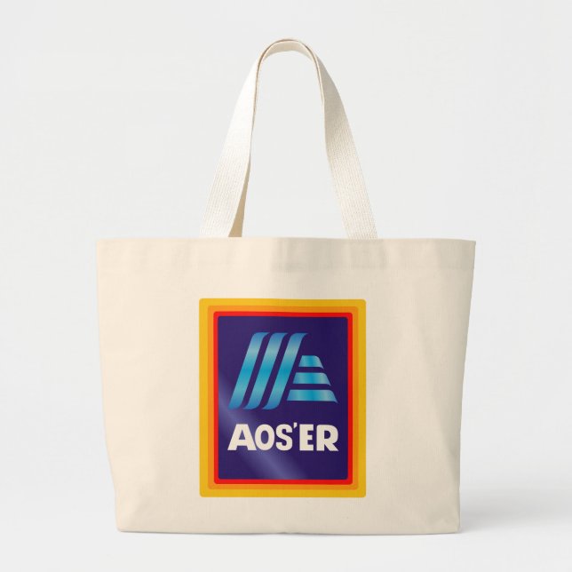 Bolsa Tote Grande Nerd Aldi "Aos'er" (Frente)