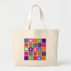 Bolsa Tote Grande Neuropsicologia - presentes para