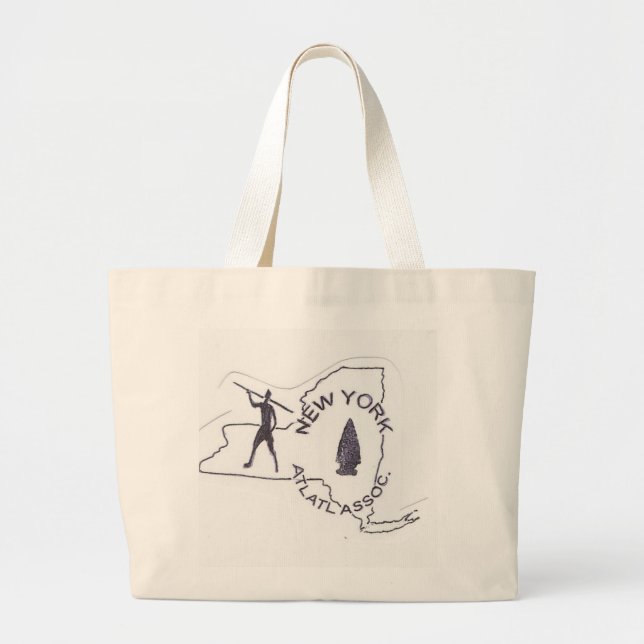 Bolsa Tote Grande New York Atlatl (Frente)