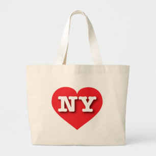 Bolsa Tote Grande New York Red Heart - Big Love