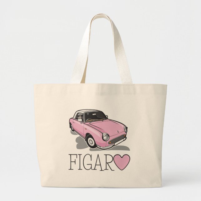 Bolsa Tote Grande Nissan Figaro Rosa (Frente)
