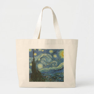Bolsa Tote Grande Noite estrelado por Vincent van Gogh