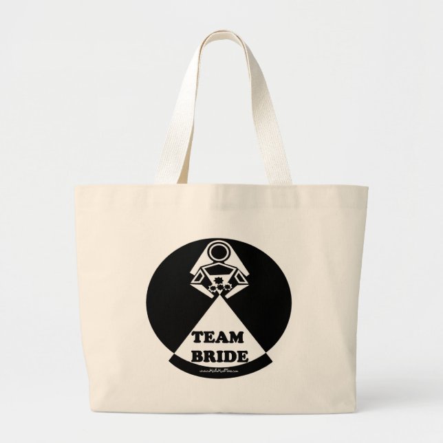 Bolsa Tote Grande Noiva da equipe (Frente)