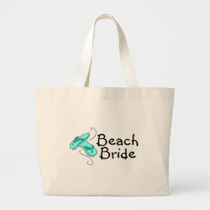 Bolsa Tote Grande Noiva da praia (chinelos)