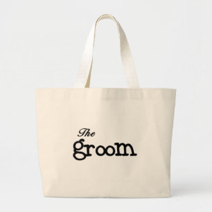 Bolsa Tote Grande Noivo preto do texto