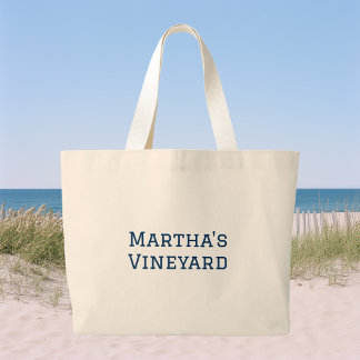 Bolsa Tote Grande Nome do Local Verão Férias  