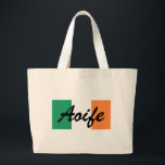 Bolsa Tote Grande Nome personalizado irlandês Sinalizador jtcnt<br><div class="desc">Nome personalizado Irish Flag Jumbo Tote Bag Design © Trinkets and Things 2017 - AHP Design. Todos os Direitos Reservados. 030417</div>