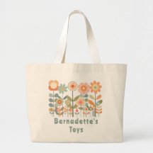 Nome Personalizado Retro Vintage Wildflower Daisy