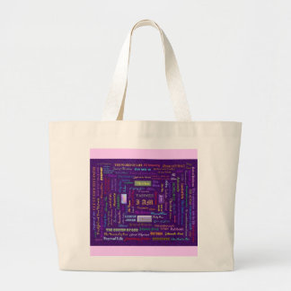 Bolsa Tote Grande nomes do saco do deus