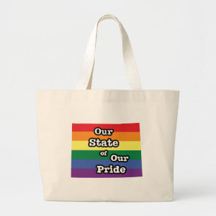 Bolsa Tote Grande Nosso Estado de Orgulho  Wyoming