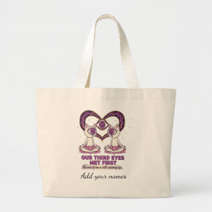 Bolsa Tote Grande Nossos Terceiros Olhos Se Encontraram Primeiro Nom