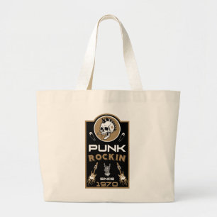Bolsa Tote Grande Nostalgia do Punk Rock desde 1970
