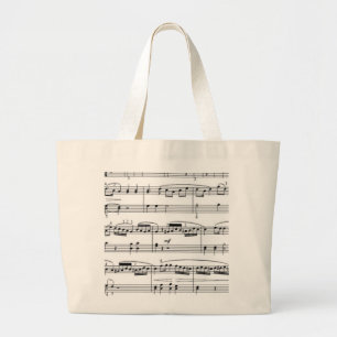 Bolsa Tote Grande notas musicais