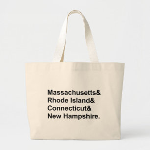 Bolsa Tote Grande Nova Inglaterra Massachusetts Rhode Island Etc. Es