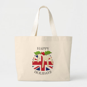 Bolsa Tote Grande Novidade Pudim festivo BANDEIRA UNIÃO JACK UK