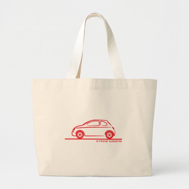 Bolsa Tote Grande Novo Fiat 500 Cinquecento (Frente)