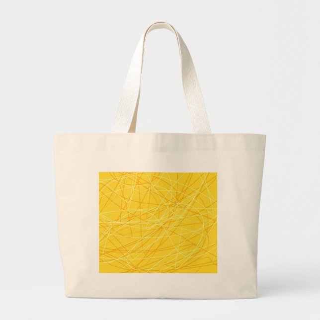 Bolsa Tote Grande Novo padrão amarelo canário tendência para acessór (Frente)