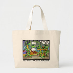 Bolsa Tote Grande Novos clubes noturnos Camisetas engraçadas present
