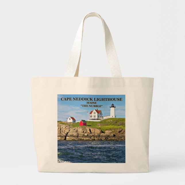 Bolsa Tote Grande Nubble Light, Cape Neddick Maine (Frente)
