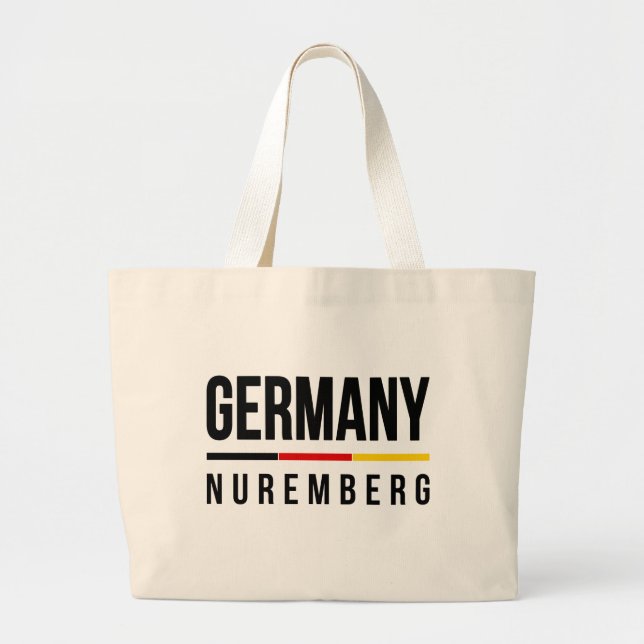 Bolsa Tote Grande Nuremberg Alemanha (Frente)