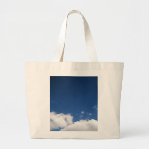 Bolsa Tote Grande Nuvens e céu azul