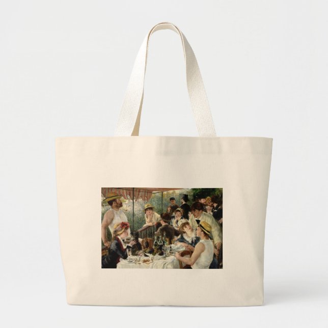 Bolsa Tote Grande O almoço do partido do barco (Frente)