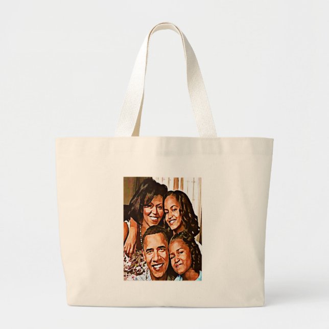 Bolsa Tote Grande O Amor de Obama_ (Frente)