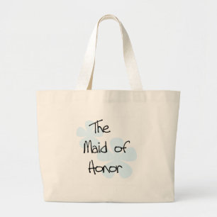 Bolsa Tote Grande O azul floresce a madrinha de casamento