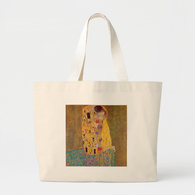 Bolsa Tote Grande O Beijo por Klimt (Frente)