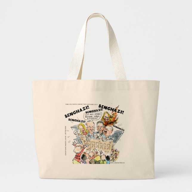 Bolsa Tote Grande O Benghazi Shuffle Engraçado (Frente)
