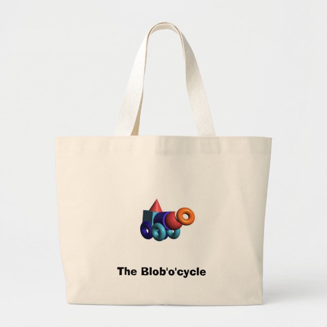Bolsa Tote Grande O Blob'o'cycle (Frente)
