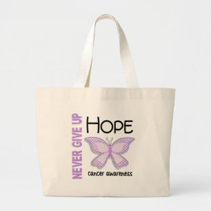 Bolsa Tote Grande O cancer nunca dá acima a borboleta 4,1 da