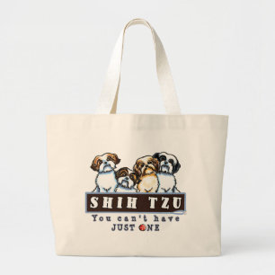Bolsa Tote Grande O Cant de Shih Tzu tem apenas um