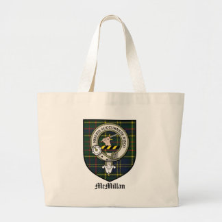 Bolsa Tote Grande O clã de McMillan Crest o Tartan do crachá