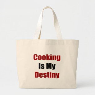 Bolsa Tote Grande O cozinhar é meu destino