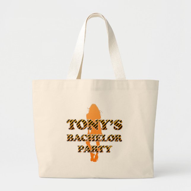 Bolsa Tote Grande O despedida de solteiro de Tony (Frente)