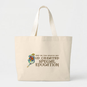 Bolsa Tote Grande O deus criou o ensino especial