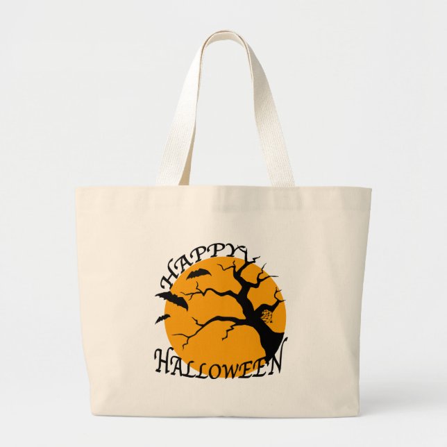 Bolsa Tote Grande O Dia das Bruxas (Frente)