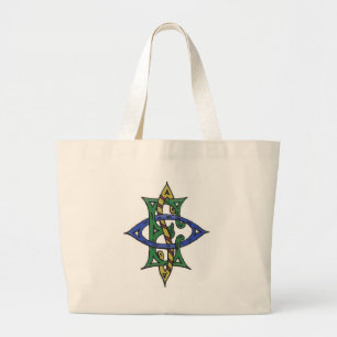 Bolsa Tote Grande O.E.S. (4Colour) Saco do emblema