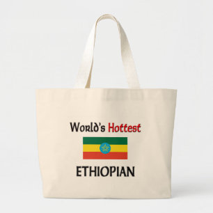 Bolsa Tote Grande O etíope o mais quente do mundo